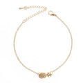 Women's alloy pineapple bracelet in simple style, shown in B178 gold and silver colour options.
