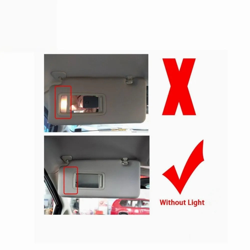 Nissan Lida 2005-2012 beige sun visor with cosmetic mirror replacement part