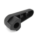 Black nylon quick release wrench for BMW motorcycle oil cap on a 7x10x3 cm scale.