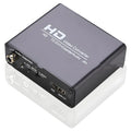 Black HDMI to DVI converter with 1.5 metre cable and coaxial 35 audio output for 1080p resolution