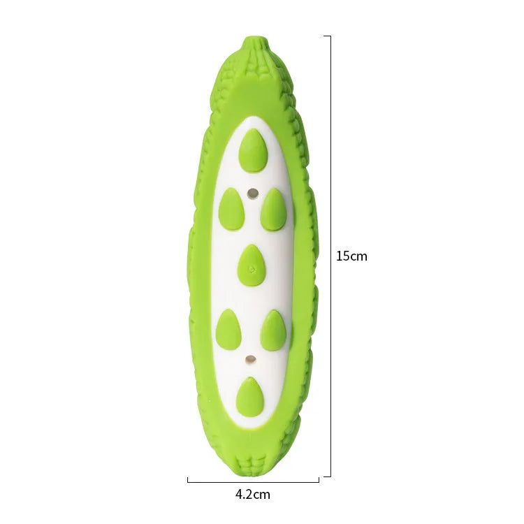 Green and purple meat-scented dog gnawing toy for large breeds with biting-resistant construction