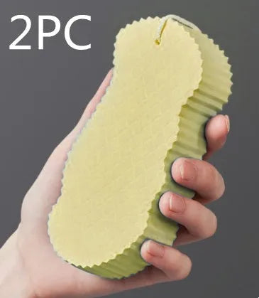 3D fish scale pattern bath sponge for body exfoliation in multiple colour options
