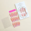 French spot drill bow nail art decorations in love pattern design, colour XB-70-48, in plastic armour suit.