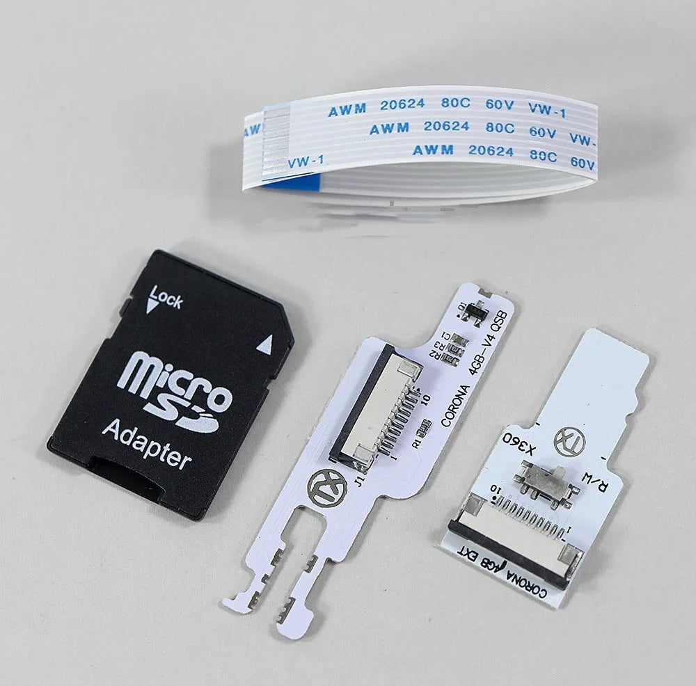 Simple creative personalised plastic card reader with DC interface and memory card