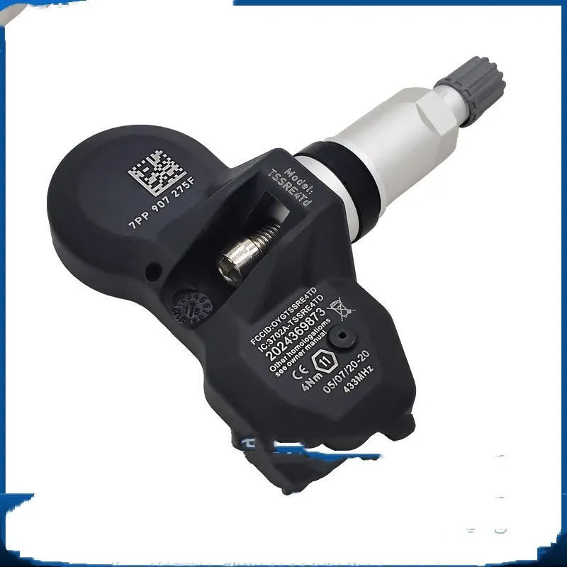 Black electronic tyre pressure monitor display unit for Audi vehicles