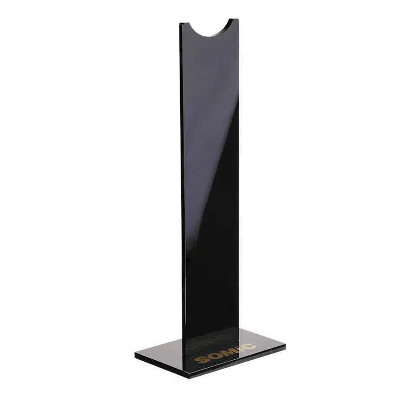 Detachable headphone stand with non-slip silicone base in black colour
