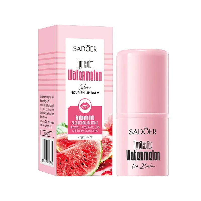 Anti-chapped moisturising lipstick in multiple flavour variants with hyaluronic acid and vitamin E