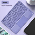Square hat touch Bluetooth wireless charging keyboard showing full colour illumination in one of eight available colour options