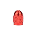 Aluminium alloy mountain bike tyre valve cap in choice of five metallic colours.
