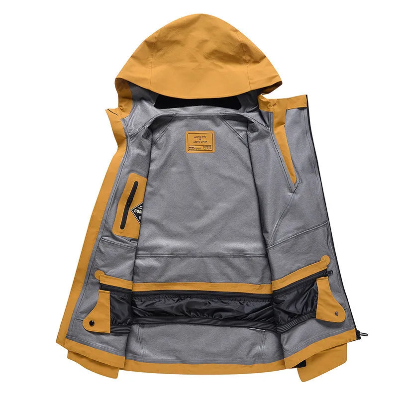 Unisex windproof waterproof ski suit for winter sports in multiple colour options