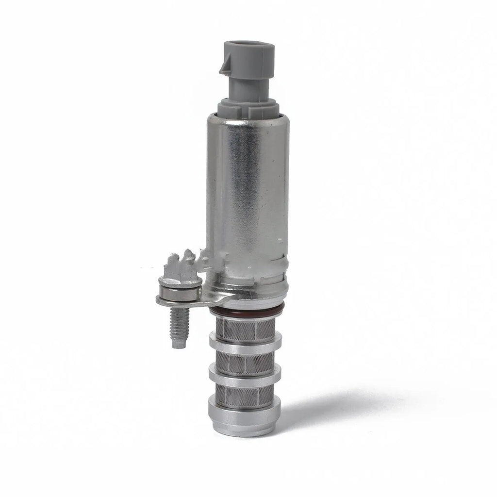 Pair of oil control VVT solenoid valves for Buick and Chevrolet vehicles.