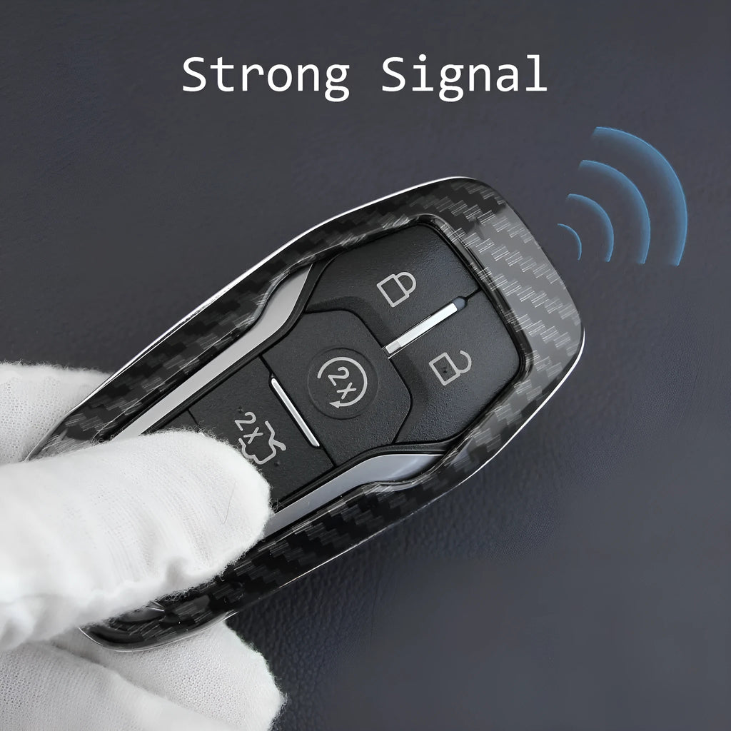 Transparent plastic protective shell for car key remote control showing key through clear material