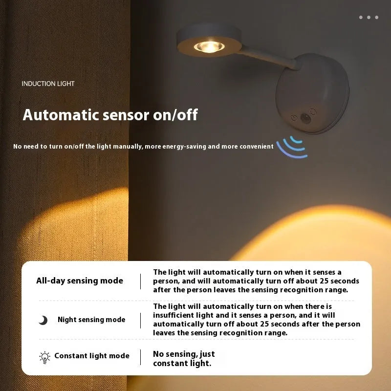 Geometric rechargeable wireless wall lamp in black or white with remote control