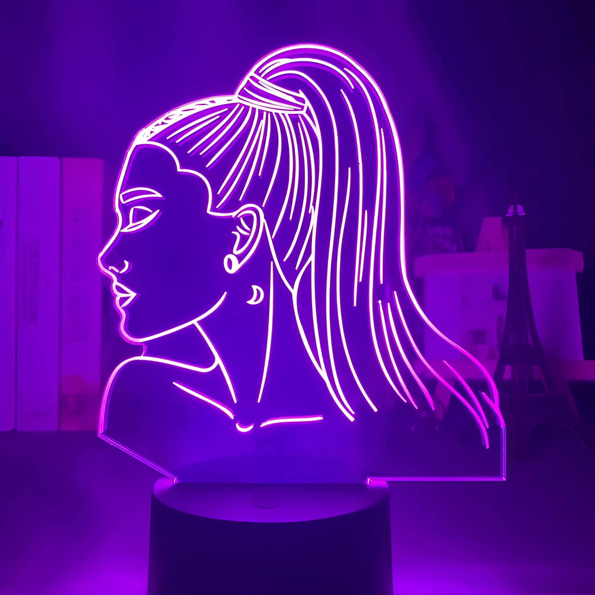 Acrylic 3D night light with European design and LED illumination