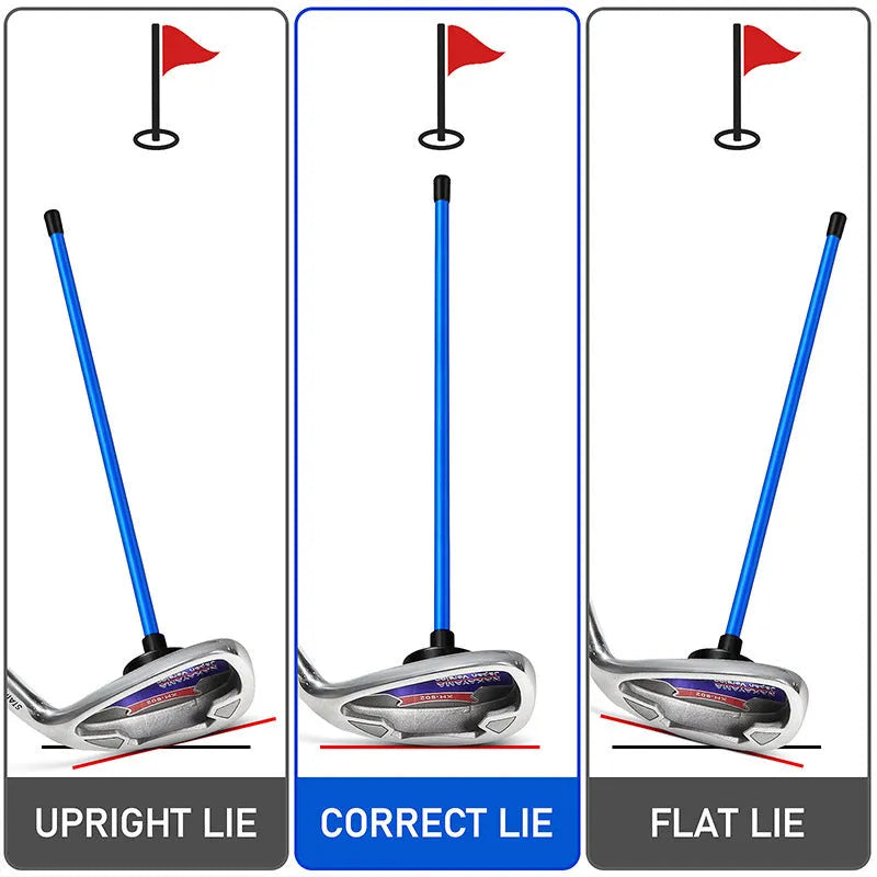 Aluminium alloy magnetic direction golf swing trainer in red or blue colour for baseball bar alignment practice