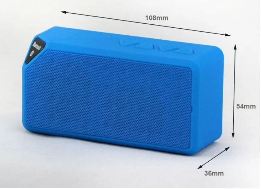 Cannon X3 portable Bluetooth speaker cube in black, blue, green, red, or yellow colour