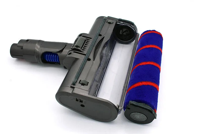 Dyson vacuum cleaner replacement electric floor brush head with soft velvet brush, size 260mm by 110mm.
