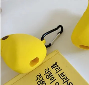 Yellow silicone protective case cover for Apple AirPods Pro and AirPods 3 wireless earbuds