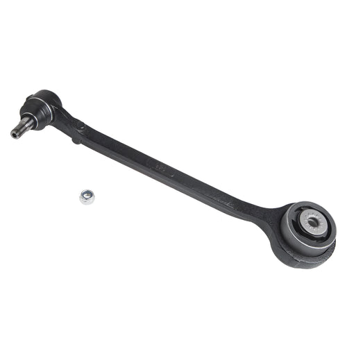 Black automobile control arm for Chrysler and Dodge vehicles with MacPherson suspension