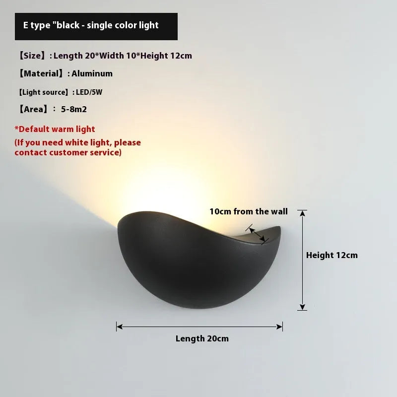 Courtyard LED lamp with bird's nest design in black or white, featuring aluminium alloy shell and IP65 waterproof rating