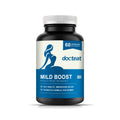 Bottle containing 60 probiotic and prebiotic dietary supplement capsules with turmeric and moringa extracts