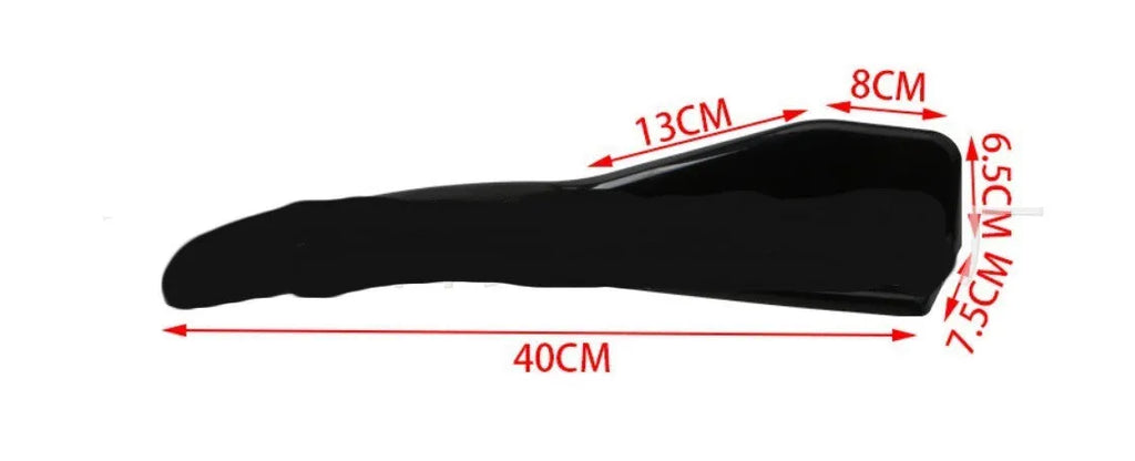 Front and rear car deflector for General Motors vehicles in ABS plastic with screw installation
