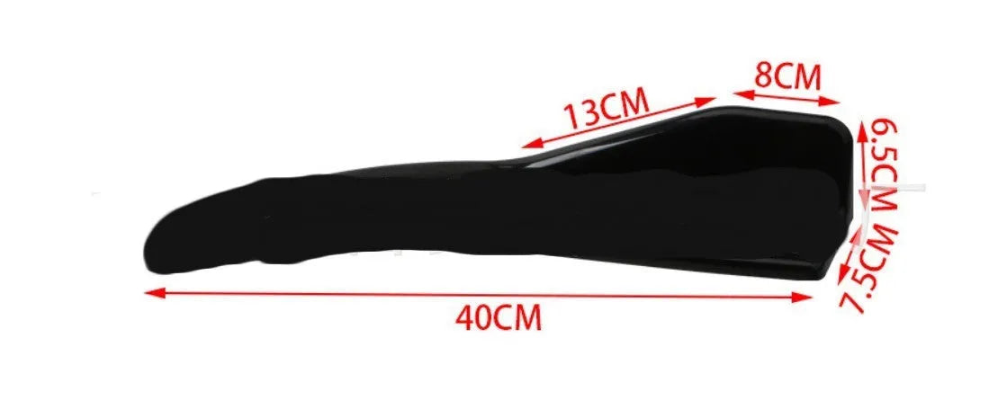 Front and rear car deflector for General Motors vehicles in ABS plastic with screw installation