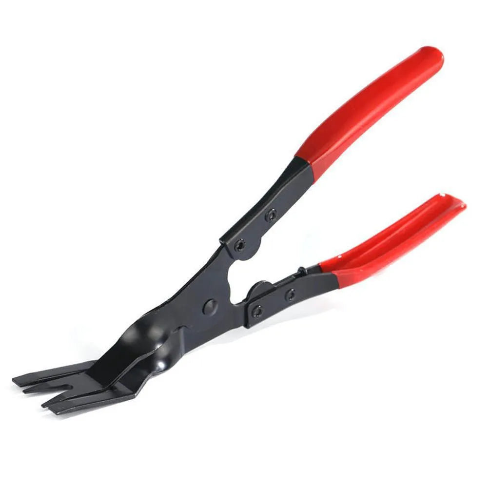 Blue steel car door panel clamp removal pliers tool measuring 235mm in length