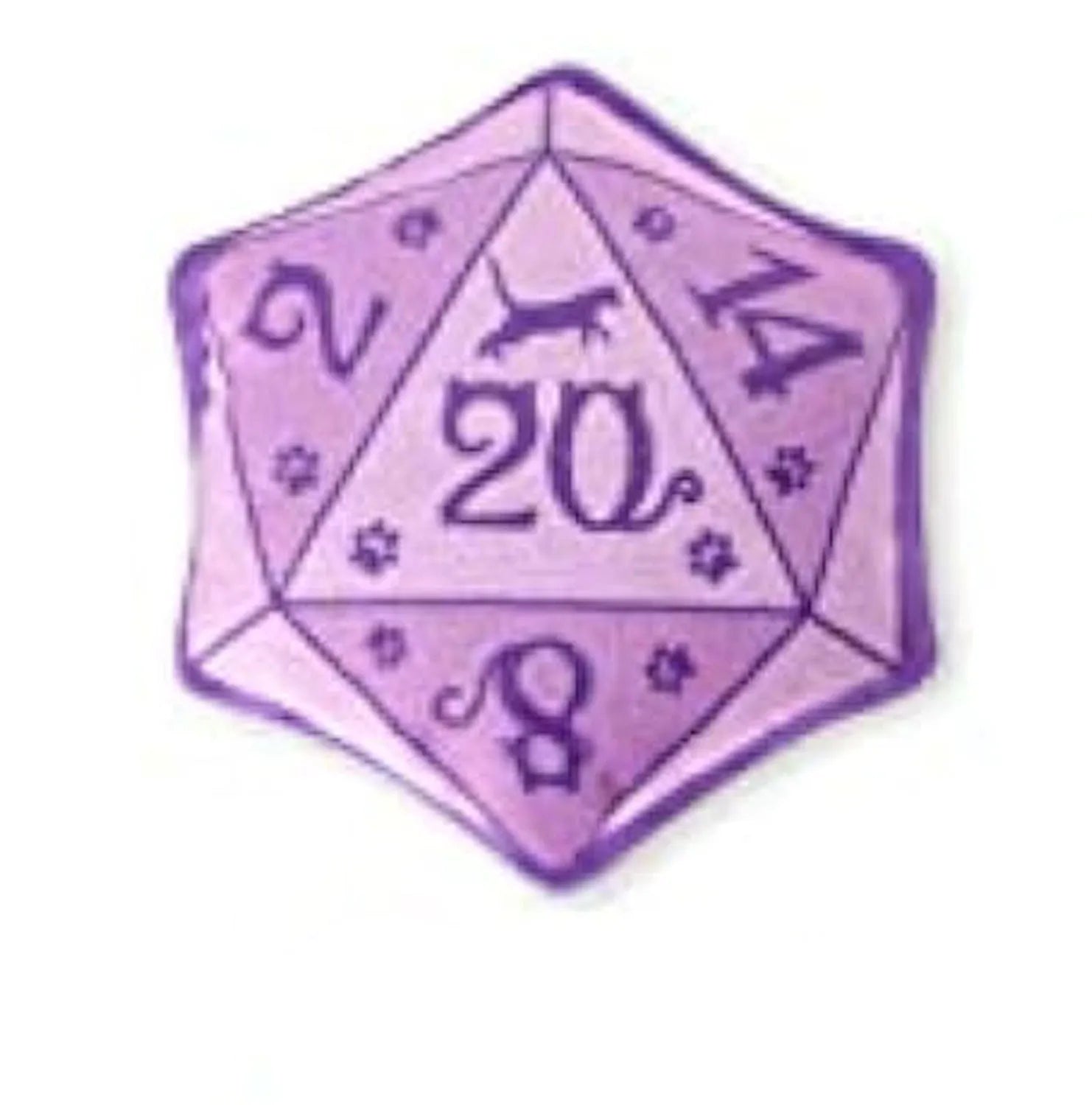 Soft plush DND dice cat toy with organic catnip filling in multiple colour options