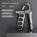 Adjustable electronic counter spring hand grip strengthener in orange, red or grey colour options