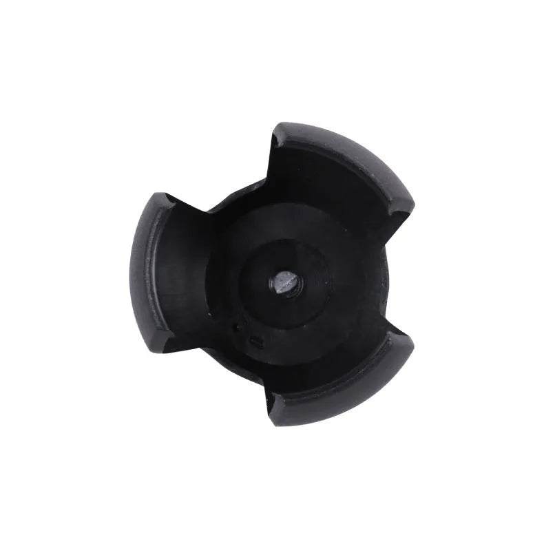 Black golf ball picking device with a seat and clip, weighing 60g.