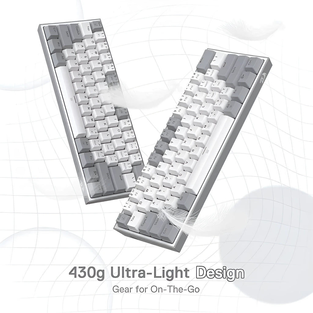 White pink mechanical keyboard with RGB lighting showing dual keycap design and multimedia controls