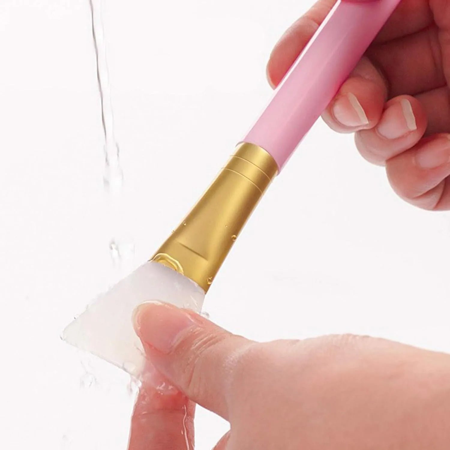 Silicone face mask applicator spatula in multiple colours for clay and mud application