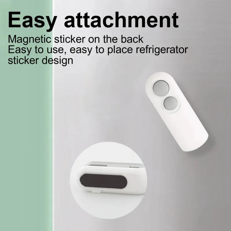 White portable handheld heat sealer with magnetic back for chip bag sealing