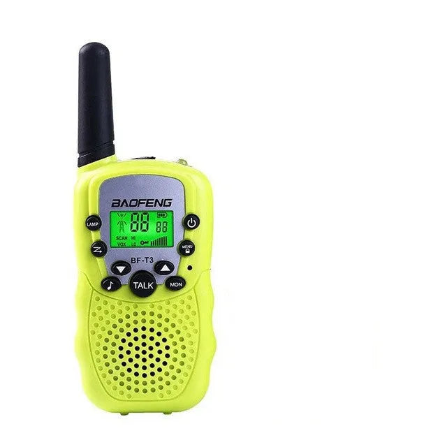 Children's walkie talkie handheld station in various colours with 22-channel capability