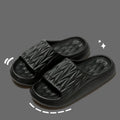 Leaf texture design EVA indoor slippers with non-slip sole in multiple colour options