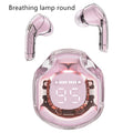 Transparent wireless Bluetooth headset in multiple colours with in-ear design