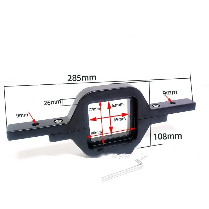 Black aluminium alloy LED reversing light bracket for Jeep Wrangler model TG-TG