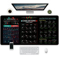 Game printed rubber mouse pad with non-slip base showing thermal transfer design on natural rubber surface