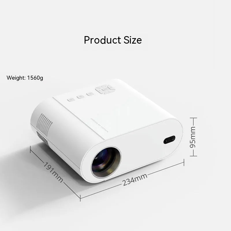 White T07 Full HD Smart Projector with 320 ANSI lumen brightness and Android operating system