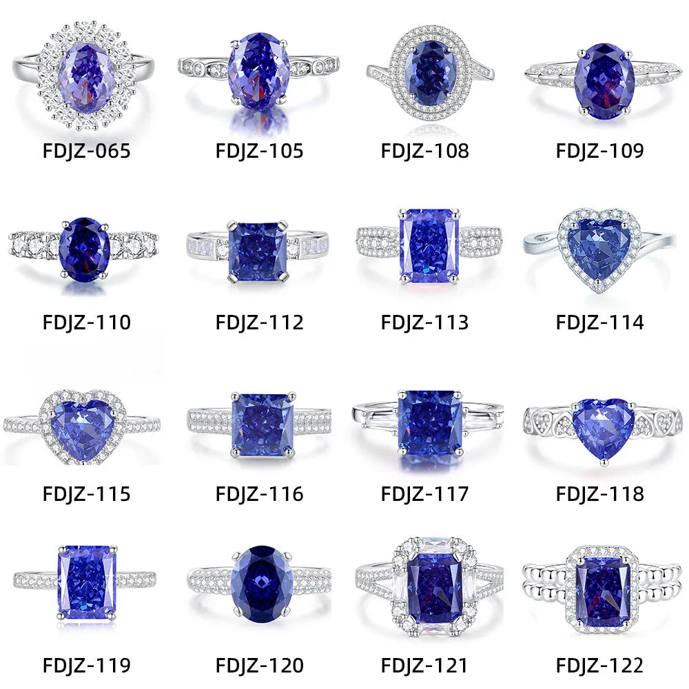 Heart-shaped sterling silver ring with a detailed ice flower cut colour zircon centre stone.