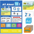 Alphabet learning chart educational toy with cards and songs for child vocabulary building