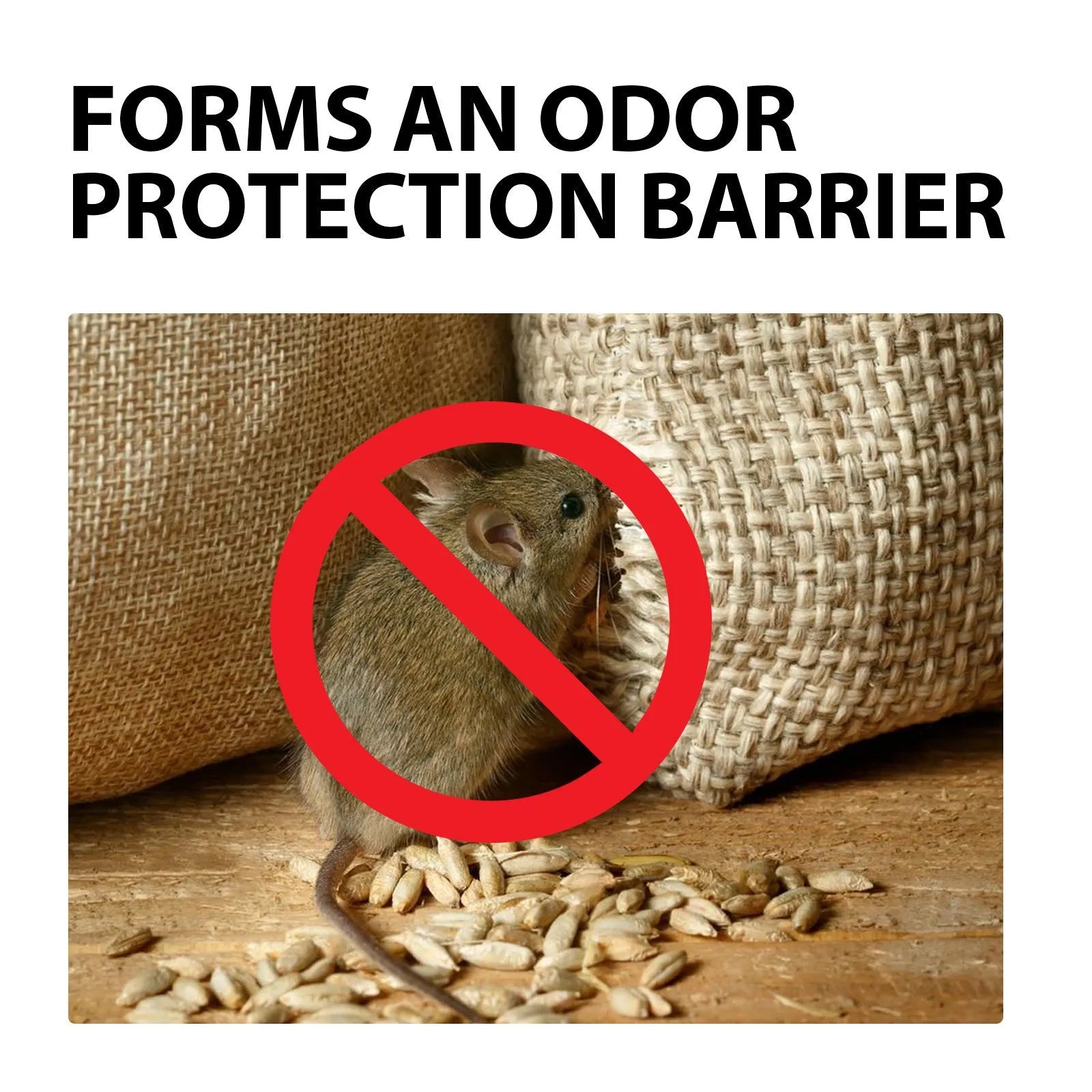 60ml bottle of natural rat repellent spray with essential oils for home and car use