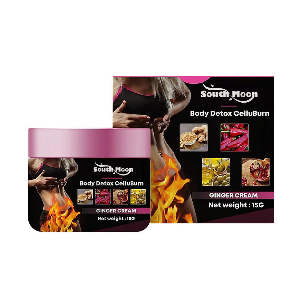 15g pot of ginger body thigh slimming shaping tightening cream with olive oil and hyaluronic acid.