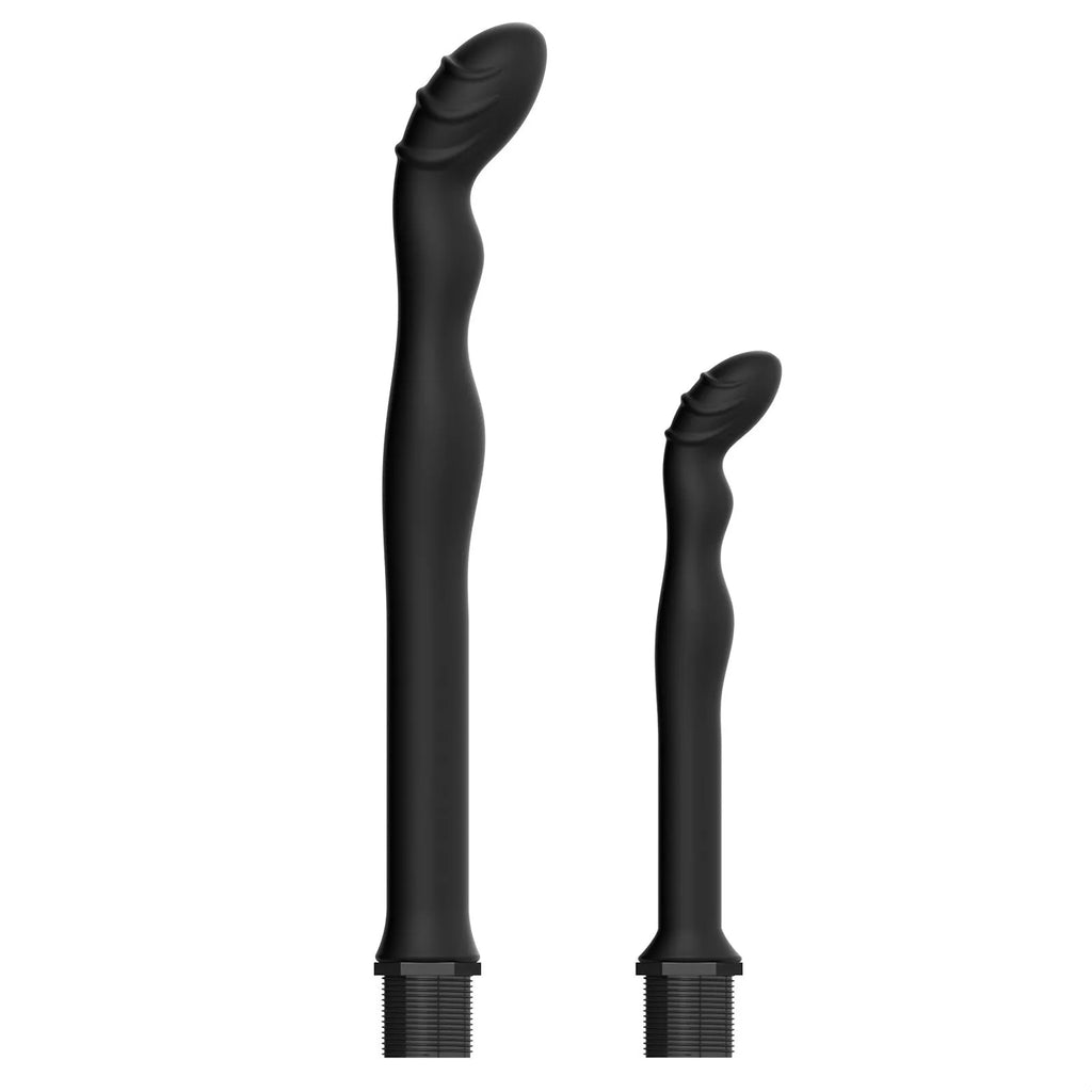 Black silicone hosepipe flusher enema kit for rectal cleaning