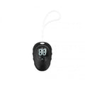 Rechargeable silicone sleep aid hand grip device in black, white, or green colour with USB charging cable.