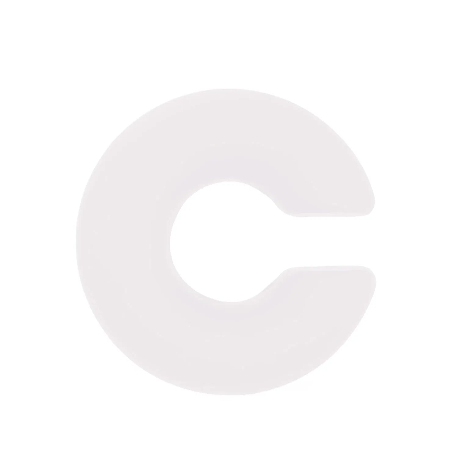 A pair of matte coarse finish round C-shaped clip-on earrings for women, shown in a candy colour.