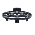 Black plastic egg holder keeper basket for kitchen storage, showing compact size.
