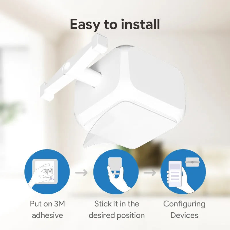 White Bluetooth rocker arm finger robot for smart home switch automation