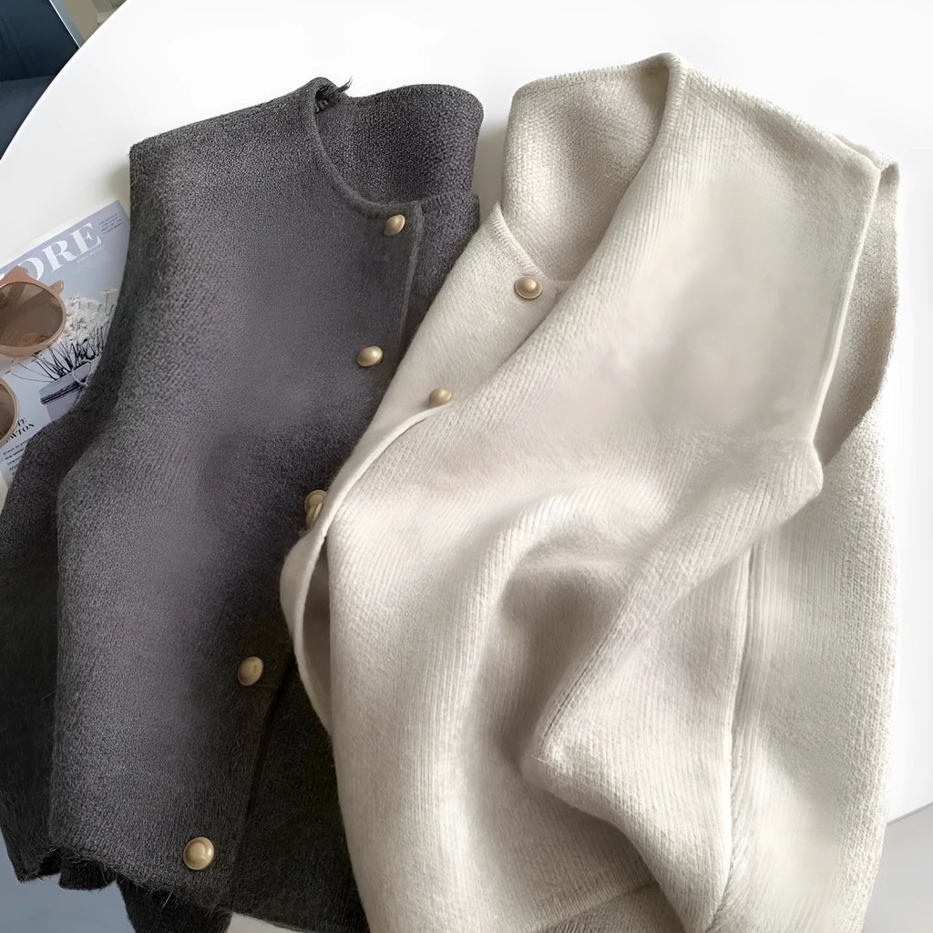 Women's casual polyester pullover jumper with half sleeves in smoky grey colour